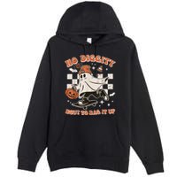 Retro Halloween Ghost No Diggity Bout To Bag It Up Premium Pullover Hoodie