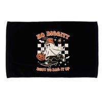 Retro Halloween Ghost No Diggity Bout To Bag It Up Microfiber Hand Towel