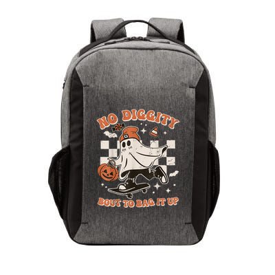 Retro Halloween Ghost No Diggity Bout To Bag It Up Vector Backpack