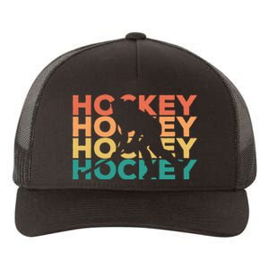 Retro Hockey Gift For Hockey Players Cute Gift Yupoong Adult 5-Panel Trucker Hat