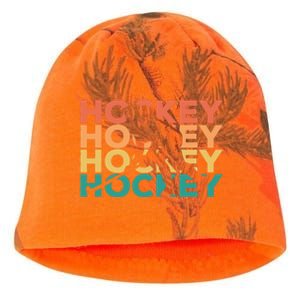 Retro Hockey Gift For Hockey Players Cute Gift Kati - Camo Knit Beanie