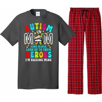 Raising Hero Groovy Messy Bun Autism Mom Autism Awareness Gift Pajama Set