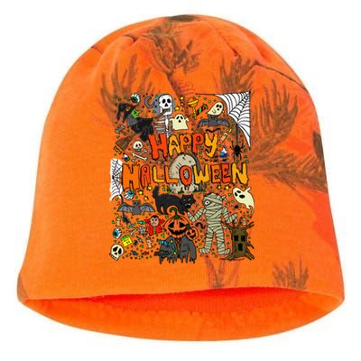 Retro Happy Halloween Scary Kati - Camo Knit Beanie