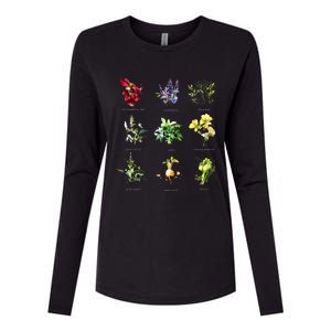 Reproductive Health Herbs Herbalist Womens Cotton Relaxed Long Sleeve T-Shirt