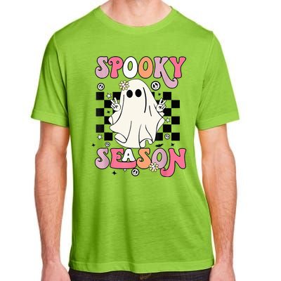 Retro Hippie Halloween Cute Ghost Spooky Season Funny Gifts Adult ChromaSoft Performance T-Shirt