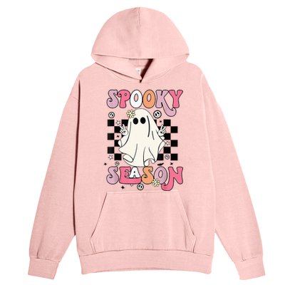 Retro Hippie Halloween Cute Ghost Spooky Season Funny Gifts Urban Pullover Hoodie