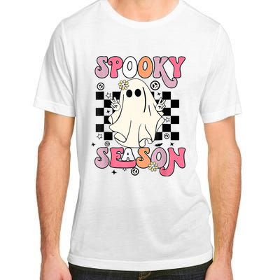 Retro Hippie Halloween Cute Ghost Spooky Season Funny Gifts Adult ChromaSoft Performance T-Shirt