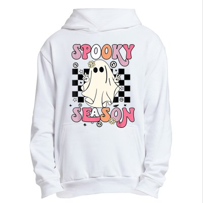 Retro Hippie Halloween Cute Ghost Spooky Season Funny Gifts Urban Pullover Hoodie