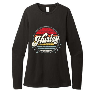 Retro Hurley Home State Cool 70s Style Sunset Womens CVC Long Sleeve Shirt