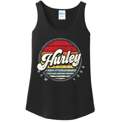 Retro Hurley Home State Cool 70s Style Sunset Ladies Essential Tank