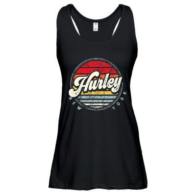 Retro Hurley Home State Cool 70s Style Sunset Ladies Essential Flowy Tank