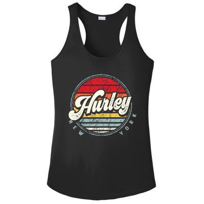 Retro Hurley Home State Cool 70s Style Sunset Ladies PosiCharge Competitor Racerback Tank