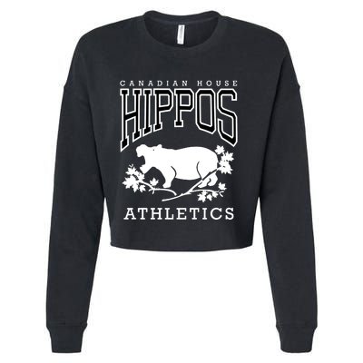 Retrontario House Hippos Cropped Pullover Crew