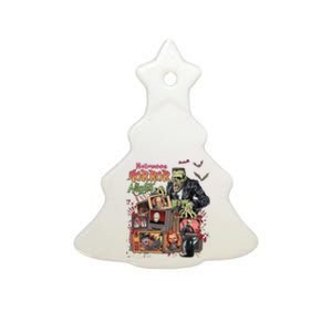 Retro Halloween Horror Night All Characters Ceramic Tree Ornament