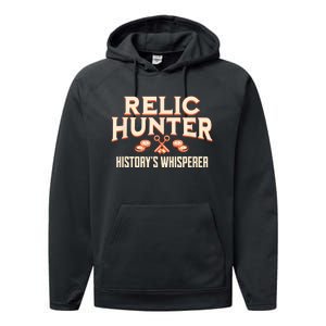 Relic Hunter HistoryS Whisperer Metal Detecting Performance Fleece Hoodie