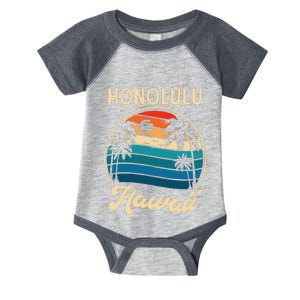 Retro Honolulu Hawaii Infant Baby Jersey Bodysuit