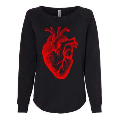 Red Hu Heart Anatomical Med Student Valentines Day Gift Womens California Wash Sweatshirt