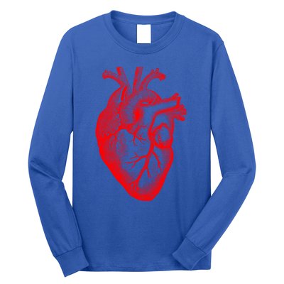 Red Hu Heart Anatomical Med Student Valentines Day Gift Long Sleeve Shirt