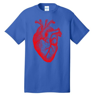 Red Hu Heart Anatomical Med Student Valentines Day Gift Tall T-Shirt