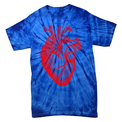 Red Hu Heart Anatomical Med Student Valentines Day Gift Tie-Dye T-Shirt