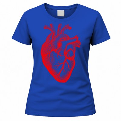 Red Hu Heart Anatomical Med Student Valentines Day Gift Women's T-Shirt