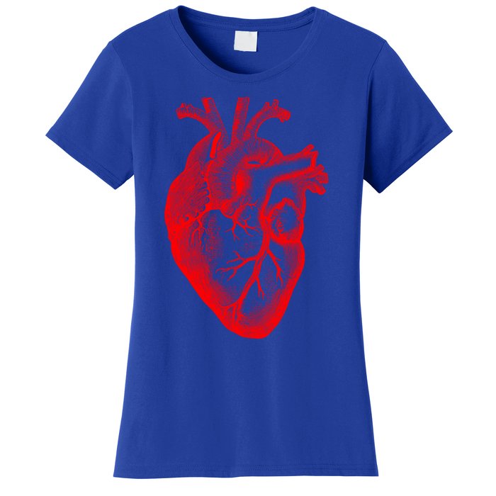 Red Hu Heart Anatomical Med Student Valentines Day Gift Women's T-Shirt