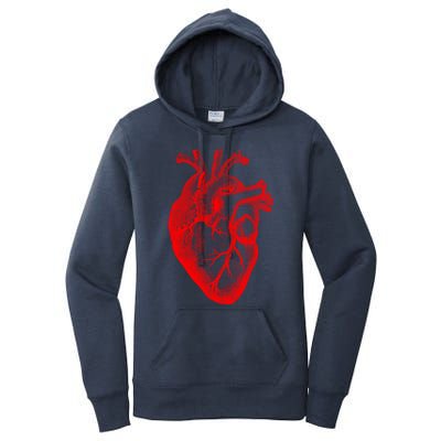 Red Hu Heart Anatomical Med Student Valentines Day Gift Women's Pullover Hoodie