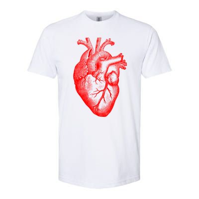 Red Hu Heart Anatomical Med Student Valentines Day Gift Softstyle CVC T-Shirt