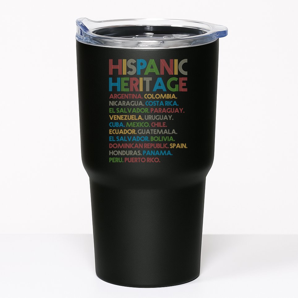 Retro Hispanic Heritage Month Countries Tumbler
