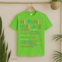 Retro Hispanic Heritage Month Countries T-Shirt