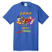 Rawr Happy Hallothanksmas Halloween Thanksgiving Christmas Gift Tall T-Shirt