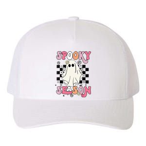 Retro Hippie Halloween Cute Ghost Spooky Season Funny Gifts Yupoong Adult 5-Panel Trucker Hat