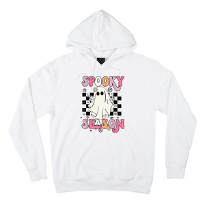 Retro Hippie Halloween Cute Ghost Spooky Season Funny Gifts Hoodie