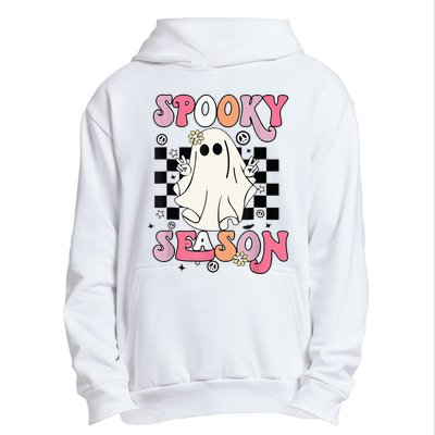 Retro Hippie Halloween Cute Ghost Spooky Season Funny Gifts Urban Pullover Hoodie