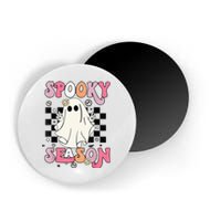 Retro Hippie Halloween Cute Ghost Spooky Season Funny Gifts Magnet