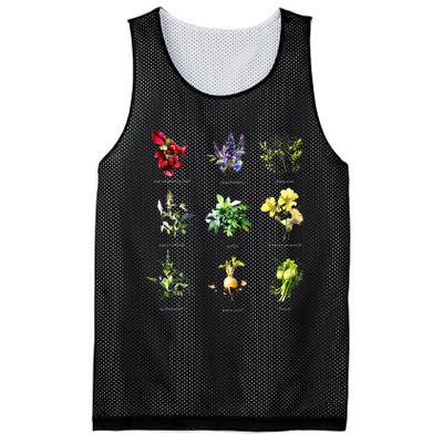 Reproductive Health Herbs Herbalist Plant Lover Mesh Reversible Basketball Jersey Tank