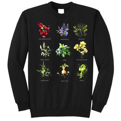 Reproductive Health Herbs Herbalist Plant Lover Tall Sweatshirt