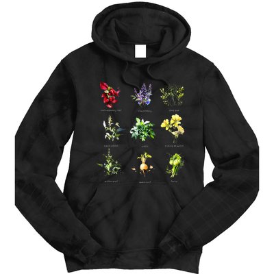 Reproductive Health Herbs Herbalist Plant Lover Tie Dye Hoodie