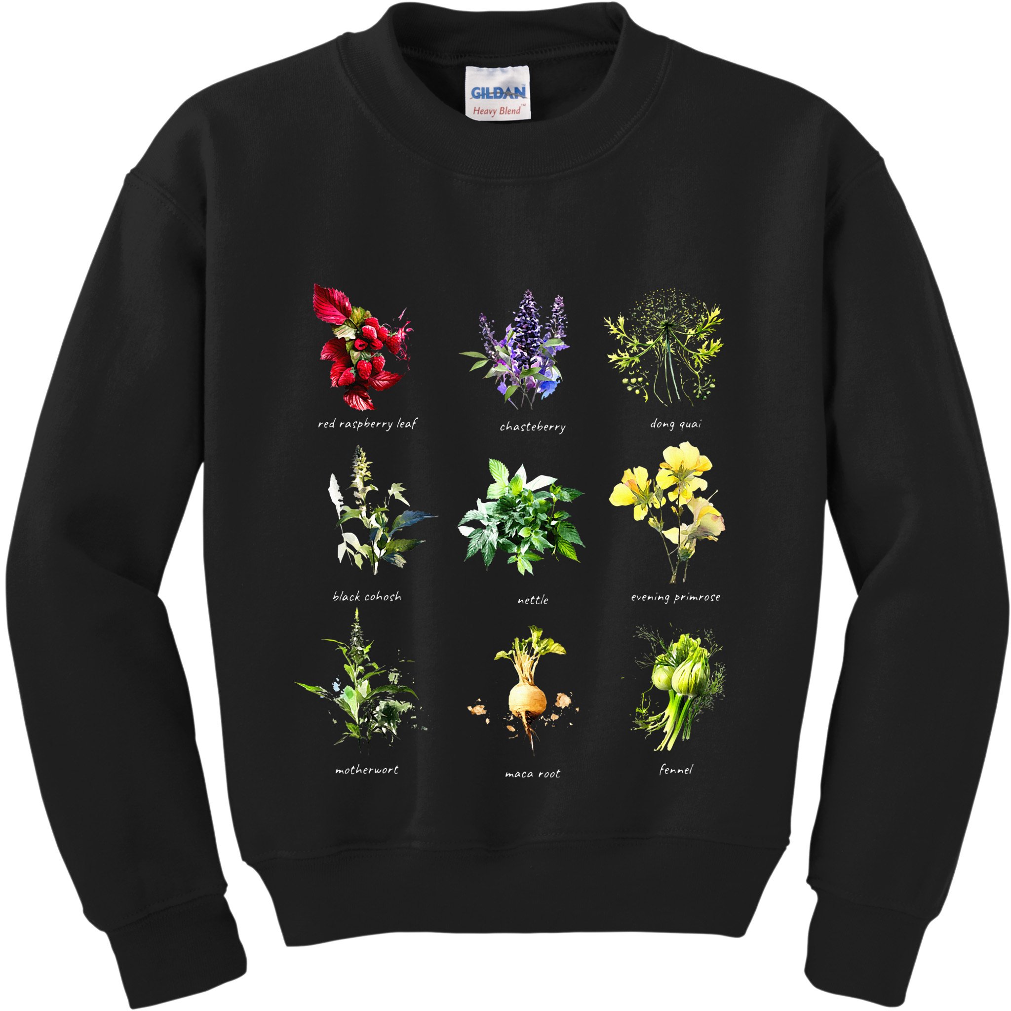 Reproductive Health Herbs Herbalist Plant Lover Kids Sweatshirt