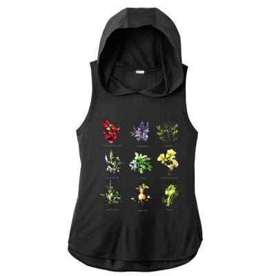 Reproductive Health Herbs Herbalist Ladies PosiCharge Tri-Blend Wicking Draft Hoodie Tank