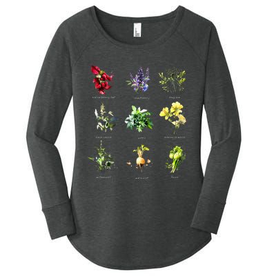 Reproductive Health Herbs Herbalist Women's Perfect Tri Tunic Long Sleeve Shirt