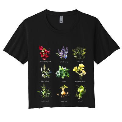 Reproductive Health Herbs Herbalist Women's Crop Top Tee