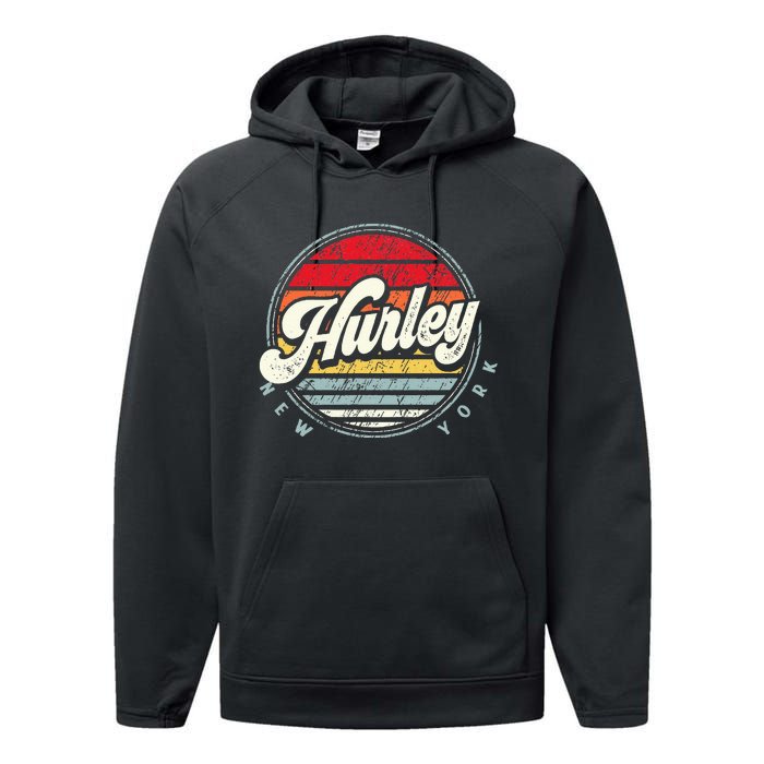 Retro Hurley Home State Cool 70s Style Sunset Performance Fleece Hoodie