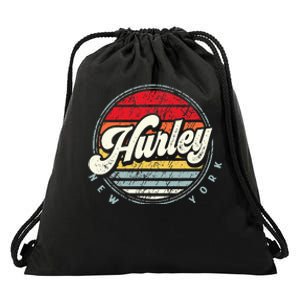 Retro Hurley Home State Cool 70s Style Sunset Drawstring Bag