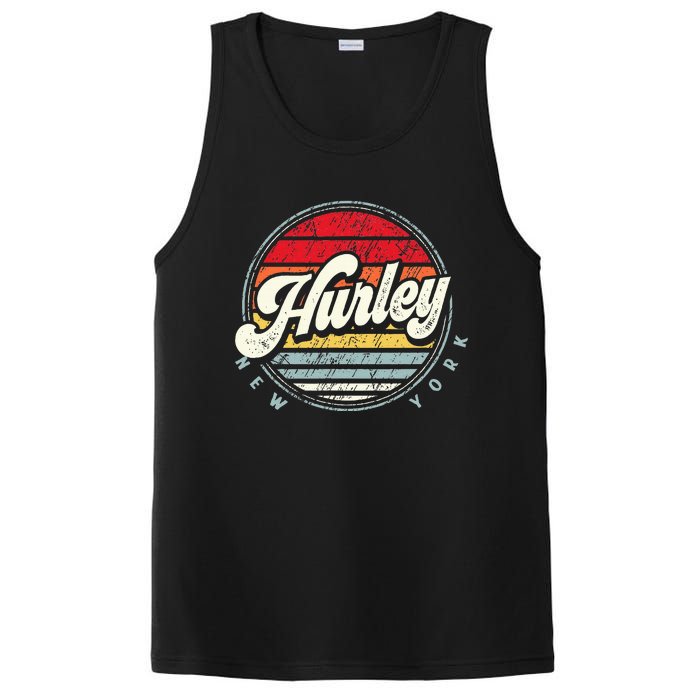 Retro Hurley Home State Cool 70s Style Sunset PosiCharge Competitor Tank