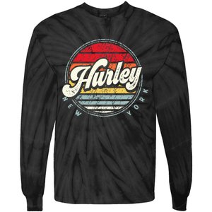 Retro Hurley Home State Cool 70s Style Sunset Tie-Dye Long Sleeve Shirt