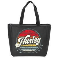 Retro Hurley Home State Cool 70s Style Sunset Zip Tote Bag