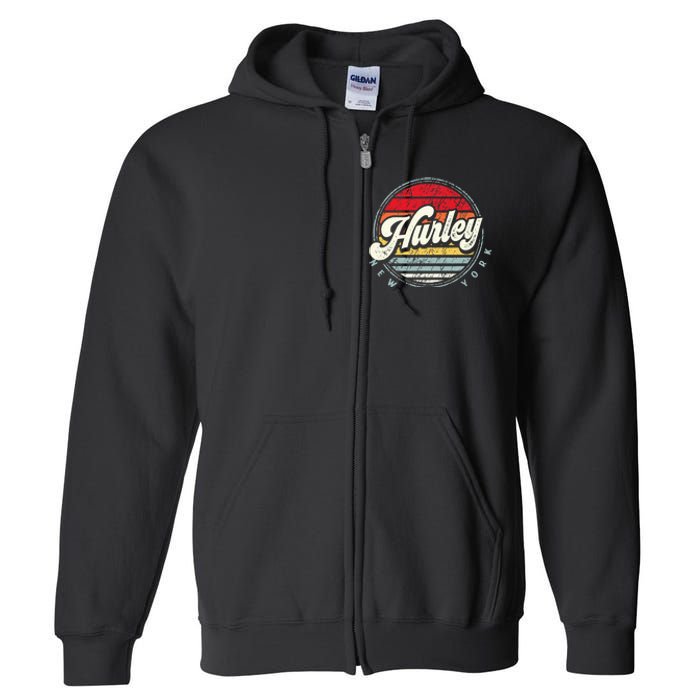 Retro Hurley Home State Cool 70s Style Sunset Full Zip Hoodie