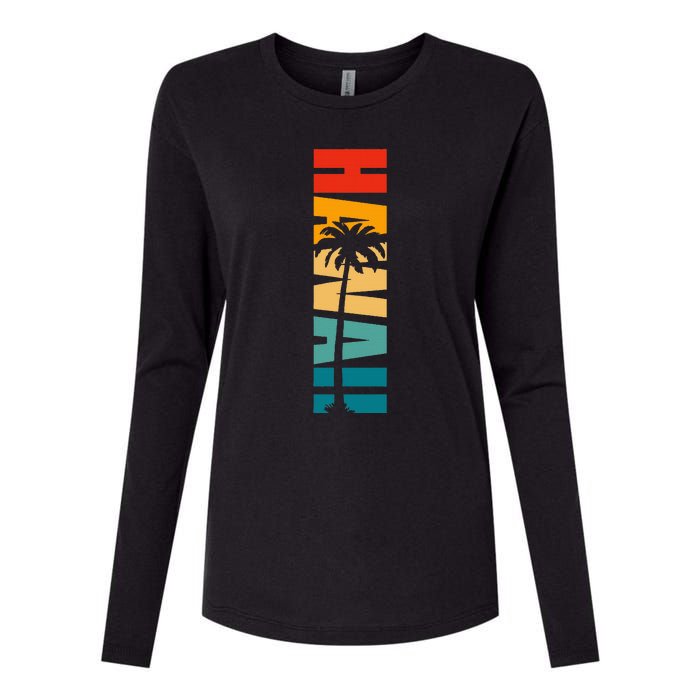 Retro Hawaii Hawaiian Womens Cotton Relaxed Long Sleeve T-Shirt