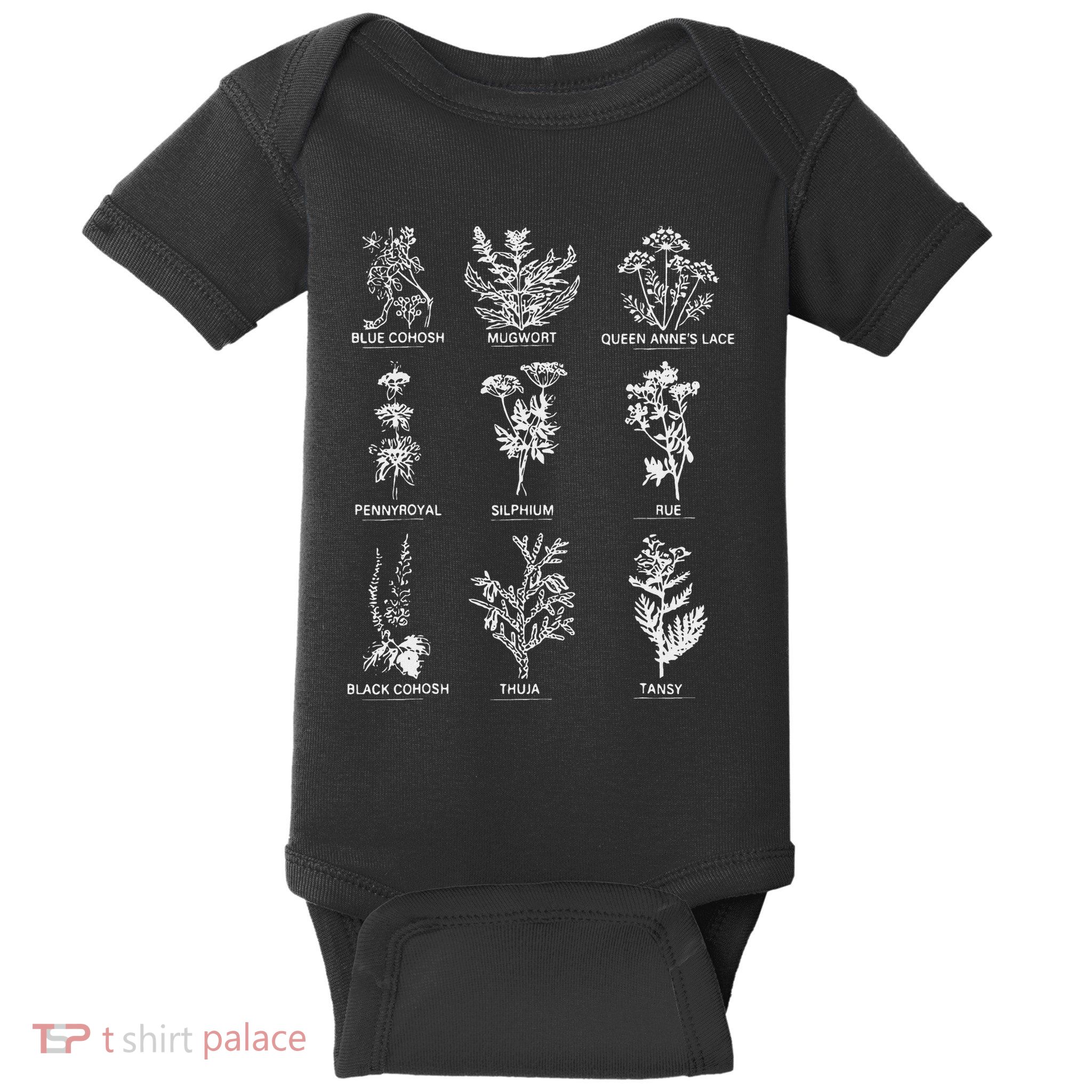 Reproductive Health Herbs Plant Lover Herbalist Baby Bodysuit
